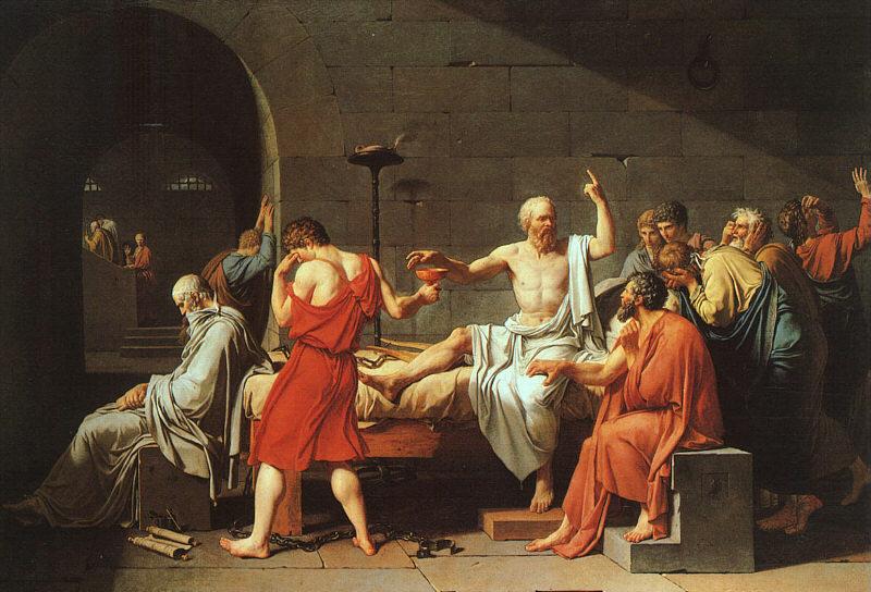 Jacques-Louis David The Death of Socrates oil painting image